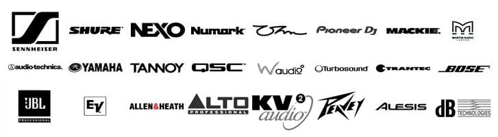 Hire Audio brands include