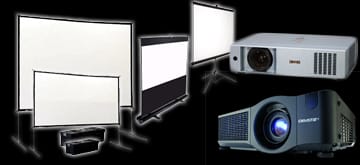 projector and screen hire